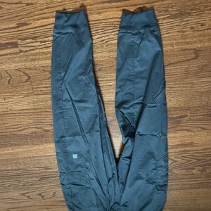 Gray butter soft stretchy scrub pants